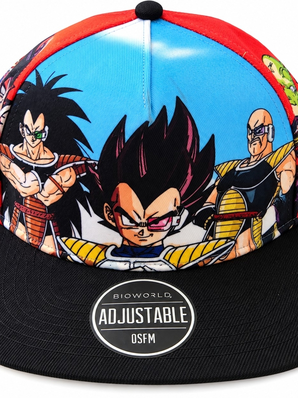 Bioworld Dragon Ball Z Adjustable Snapback Hat - Multicolor (Black Brim)